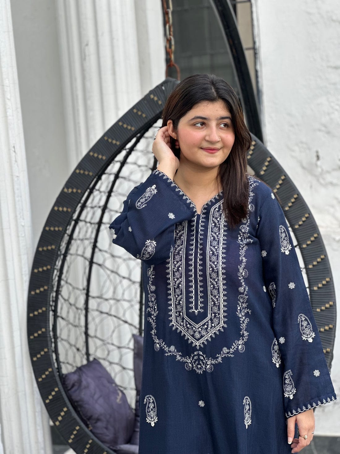 Elegant-2PC LAWN EMBROIDERED SHIRT AND TROUSER - 0005